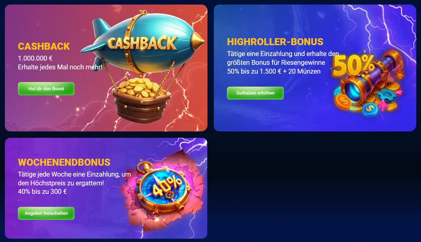 Bonus im Online Casino ohne OASIS